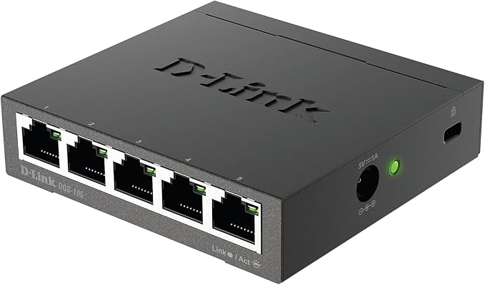 D-Link DGS-105, 5 Port Gigabit Ethernet Switch Unmanaged, Network Splitter - Image 7