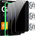 Wiaocit 3 Pack Tempered Glass Privacy Screen Protector by Wiaocit