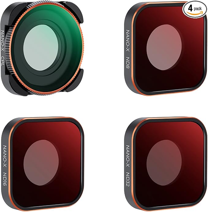 K&F Concept 4-Pack Lens Filter ND8 ND16 ND32 CPL Compatible by KFCONCEPT
