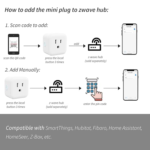 Minoston Zwave Plug Energy Monitor, 800 Series Zwave Outlet, Built-in Repeater - Image 6
