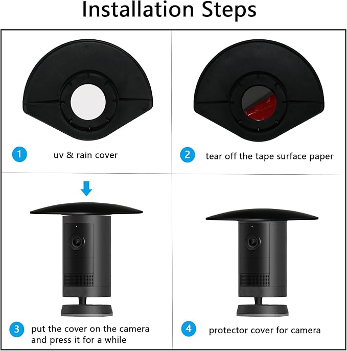 UV Rain Cover Compatible with Ring Outdoor Cam Plus, Weatherproof Camera - Image 3