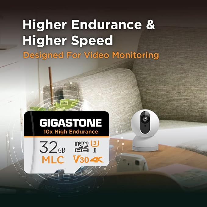 GIGASTONE Industrial 32GB MLC Micro SD Card, 4K Video Recording, Security Cam - Image 6