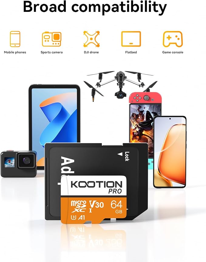 KOOTION 64GB Micro SD Card 10-Pack - Image 5