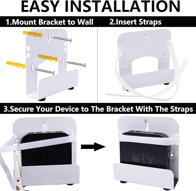 Gmailmall Cable Box Mount Modem Adjustable Wall Mount - Image 4