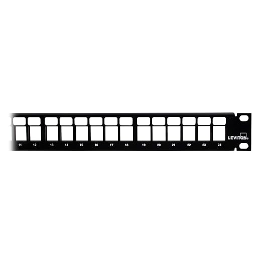 Leviton 49255-H24 QuickPort Patch Panel, Cable Management Bar Included - Image 2