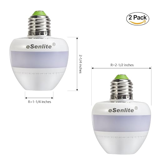 eLEDing Motion Sensor Retrofit Light Socket Adapter – Radar Motion Screw Base - Image 2