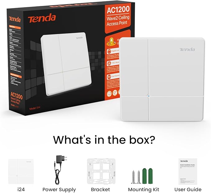 Tenda AC1200 WiFi Access Point | Dual-Band Gigabit Wireless Access Point - Image 7