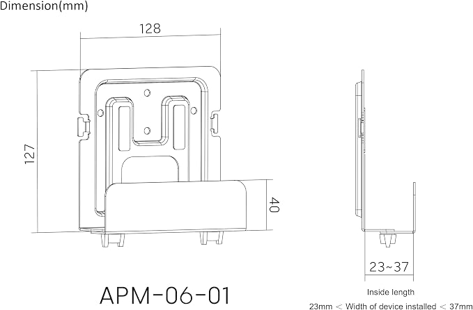 Mount Plus MP-APM-06-01 Streaming Media Player Wall Mounting Bracket - Image 6