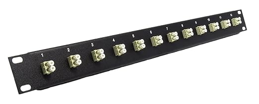 Ultra Spec Cables 12 Port LC Fiber Patch Panel Multimode 19" by UltraSpecCables