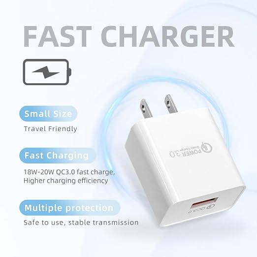 3 Pack 10ft QC3.0 Quick Charger - Image 4
