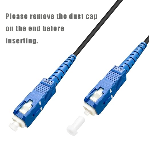 30ft SC to SC Fiber Optic Patch Cable, Outdoor Armored Single Mode SC/UPC to - Image 5