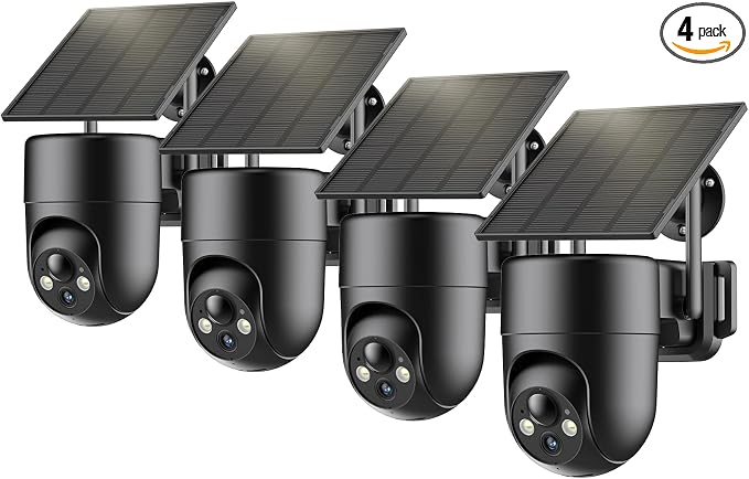 ELYSOO Solar Security Camera Wireless Outdoor, 2K Color Night Vision, 360°View by Unknown