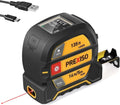 PREXISO 2-in-1 Laser Tape Measure, 135Ft Rechargeable Measurement Tool & 16Ft by PREXISO