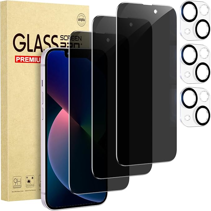 3 Pack Privacy Screen Protector by Cutebe