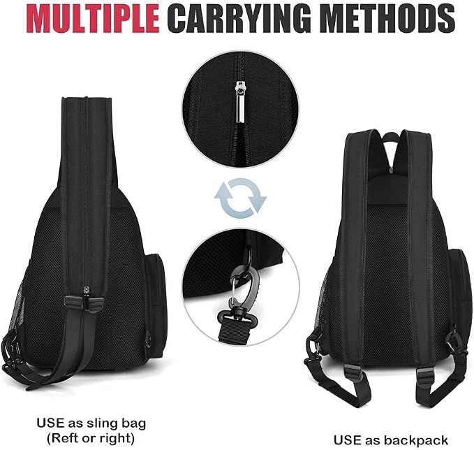 Cwatcun Sling Camera Bag, Camera Shoulder Crossbody Backpack, - Image 3