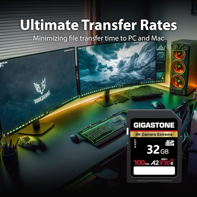 【5-Years Data Recovery】 GIGASTONE 32GB SD Card 2-Pack, 4K Camera Extreme - Image 5