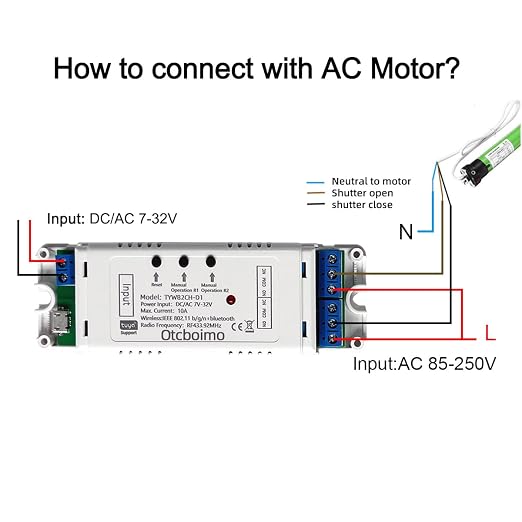 WiFi Electric Linear Actuator Controller, 2 Channel DC12V 24V, Tuya Smart WiFi - Image 4