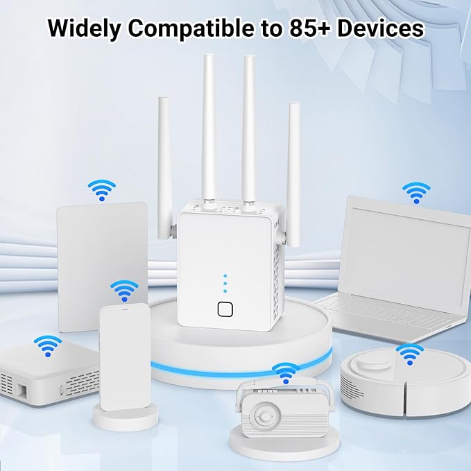 WiFi Extender, 2026 Fastest WiFi Booster 1200Mbps Dual Band WiFi Extenders - Image 4