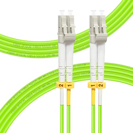 FLYPROFiber- LC to LC Fiber Patch Cable OM5 5M/16ft, Length Options: 0.2m-20m by FLYPROFiber