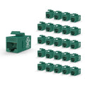 VCE UL-Listed CAT6 Keystone Coupler 25-Pack, Ethernet Coupler Female to Female by VCE