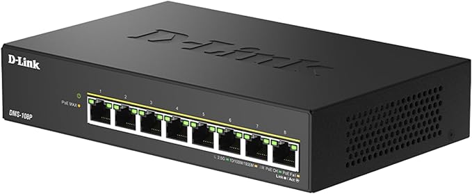 D-Link 8-Port 2.5Gb PoE Unmanaged Gaming Switch - Image 3