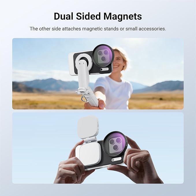 NEEWER 6.3" Magnetic Phone Lens Filter Mount Adapter Backplate Accessories - Image 4