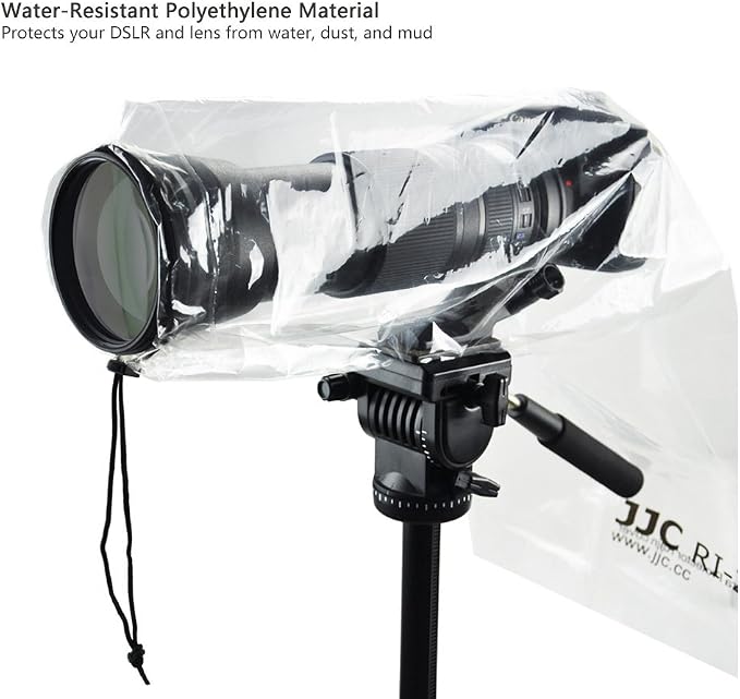 JJC 2 Types DSLR Camera Rain Cover Coat Sleeve Protector - Image 4
