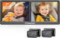 Itomoro Baby Car Camera for 2 Kids, 7 Inch HD 1080P Split Screen Dual Car by ITOMORO
