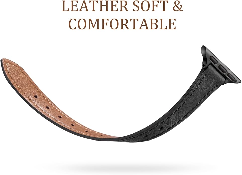 Charlam Slim Leather Band Compatible - Image 4