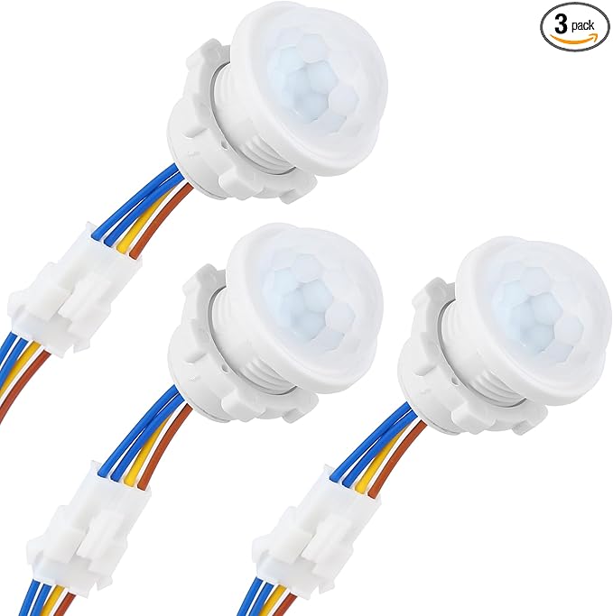 3-Pack Motion Sensor Light Switch, PIR Infrared Sensor, 30S Time Delay by Qtcial