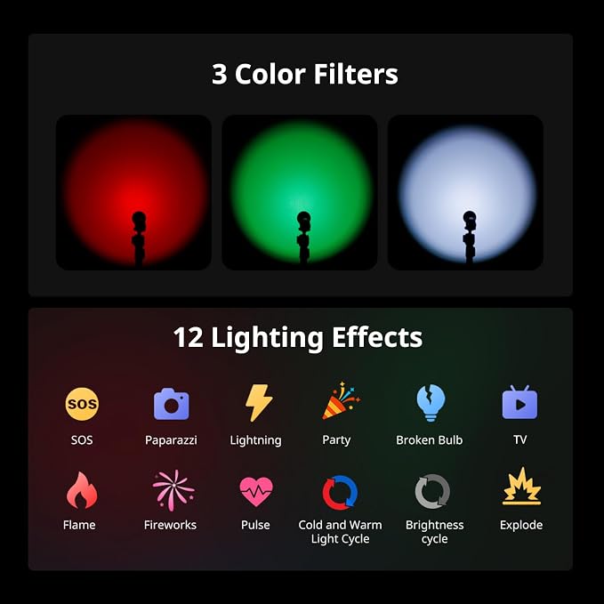SmallRig RF 05B Portable LED Photography Flashlight 1900K-8000K, 2600mAh 5W-8W - Image 5
