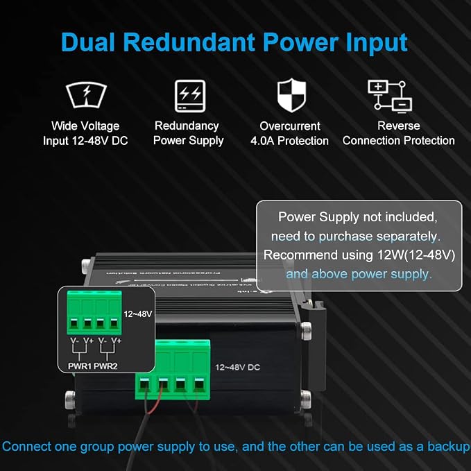 Industrial Gigabit 4-Port Ethernet Switch - Image 4