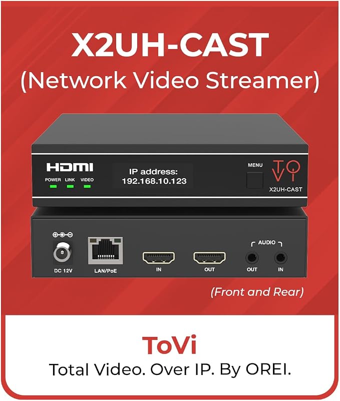 ToVi X2 Series 4K Network Video Streamer AV Over IP Encoder - Image 2