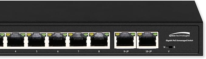 Speco P8S10G 10-Port Gigabit Network Switch - Image 3
