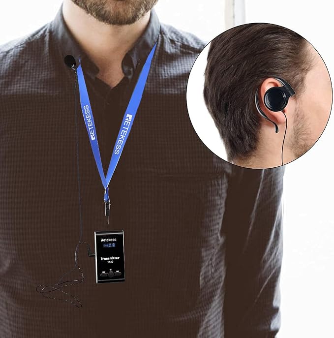 Retekess T130 Wireless Audio Tour Guide System, Translation Headphones - Image 7