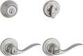 Kwikset 991 Tustin Entry Lever and Single Cylinder Deadbolt Combo Pack by Kwikset
