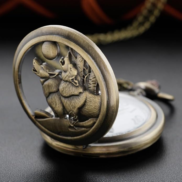 Men's Pocket Watch, Arabic Digital Dial Pocket Watches - Image 5