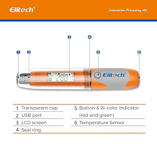 Elitech USB Temperature Data Logger Reusable Digital Recorder Medical - Image 8