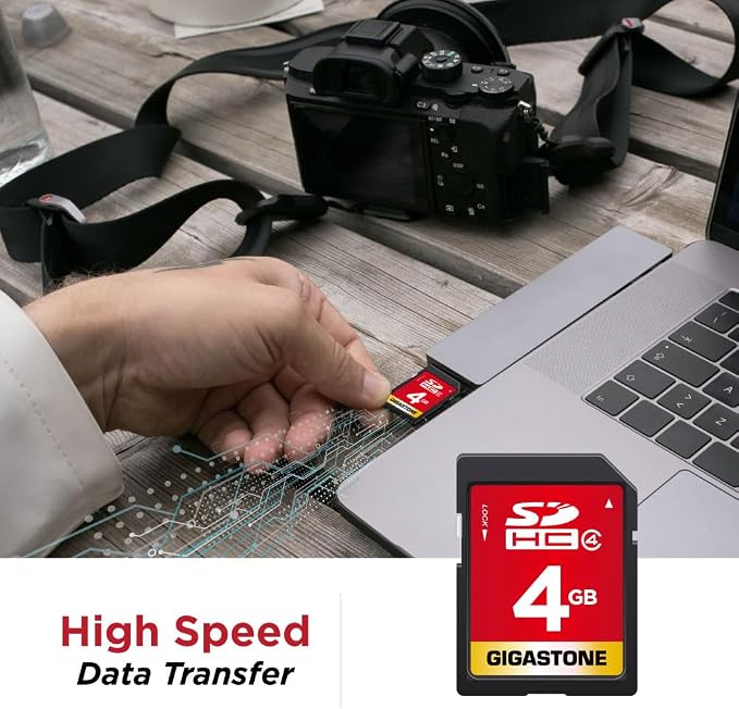 GIGASTONE 4GB SD Card 2 Pack SDHC UHS-I Class 4 Memory Card - Image 3
