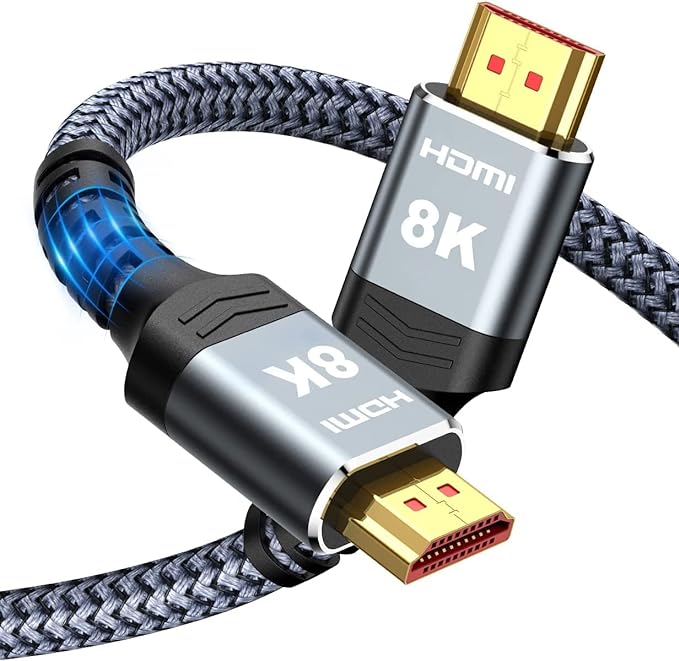 Highwings High Speed 8K 60Hz HDMI Cable 3.3FT/1M, 2.1 48Gbps HDMI Braided by Highwings