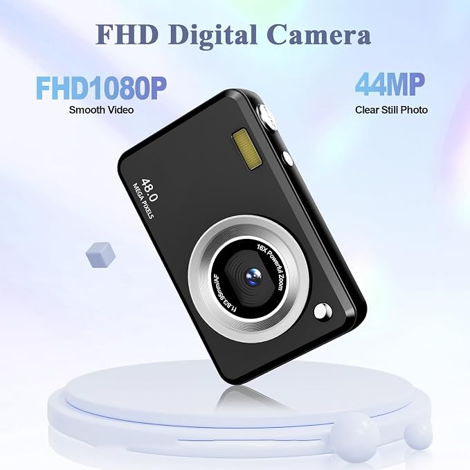 Digital Camera, FHD 1080P Point and Shoot Kids Camera, - Image 3