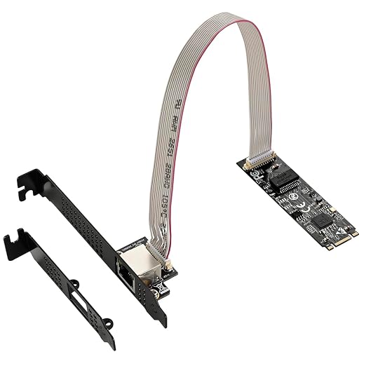 IO CREST M.2 M-Key PCI-e 3.0 Interface Single Port 5.0 Gigabit Ethernet Modules by IOCrest
