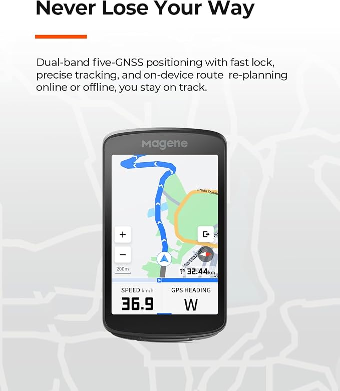 Magene C706 Smart GPS Bike Computer – 3.3" Color Touchscreen - Image 3