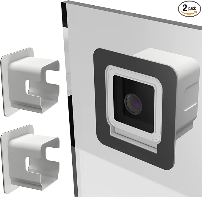 2 Pack Window Mount for Wyze Cam V4 and V3, Through Windows Glass Surfaces Use by Teccle
