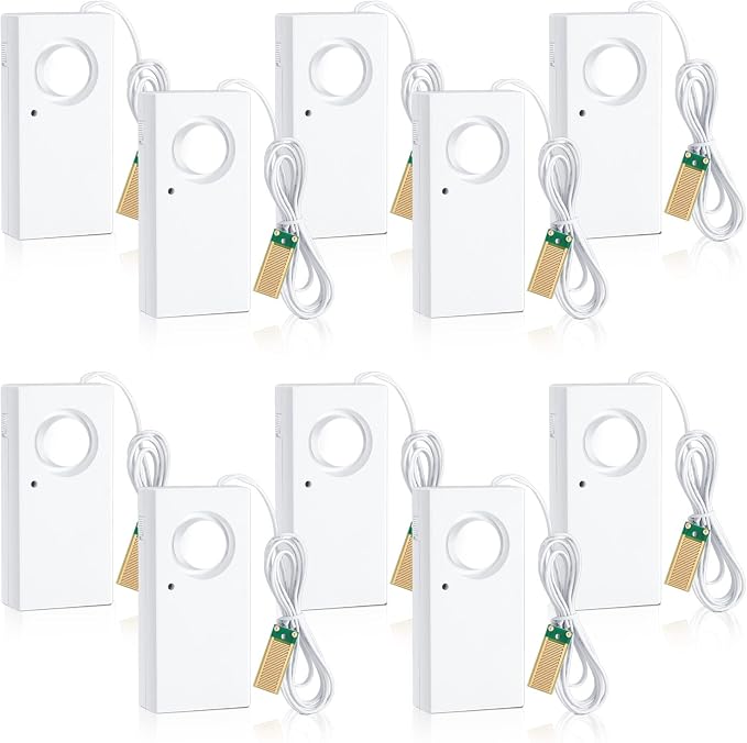 Hoteam 5 Pcs Water Sensor Alarm Leak Detector 120db Water Leak Alarm 9v Battery - Image 7