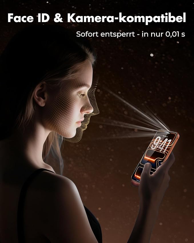 UNBREAKcable iPhone 17 Pro Screen Protector 3-Pack, Upgraded Dual-Tempered - Image 6