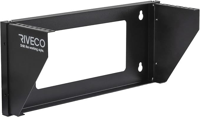RIVECO 3U Wall Mount Rack for Network| Reinforced Heavy Load 66-99 LBS Small by RIVECO