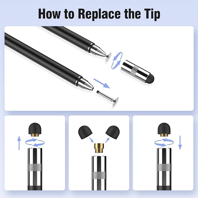 MEKO 3 in 1 Stylus Pens for Touch Screens, High Sensitivity & Precision - Image 8