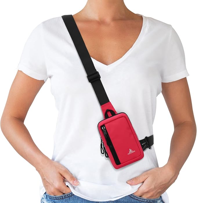 Peicees Small Crossbody Bag for Men Women Mini Sling Bag Travel Running Phone - Image 7