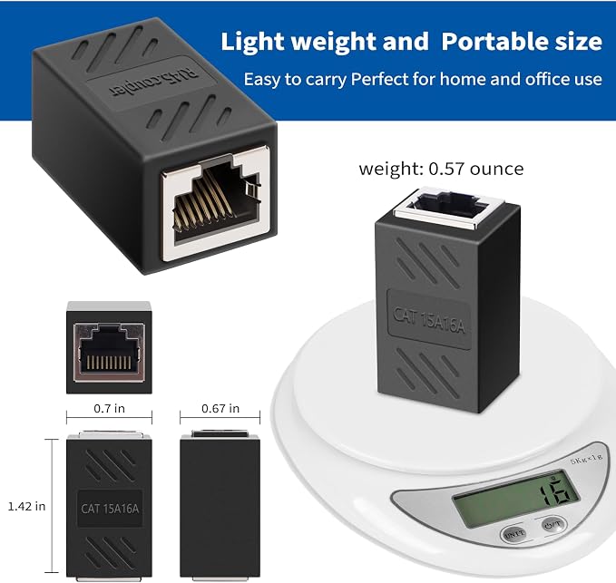 RJ45 Coupler, Ethernet Network Cable in line Coupler - Image 4